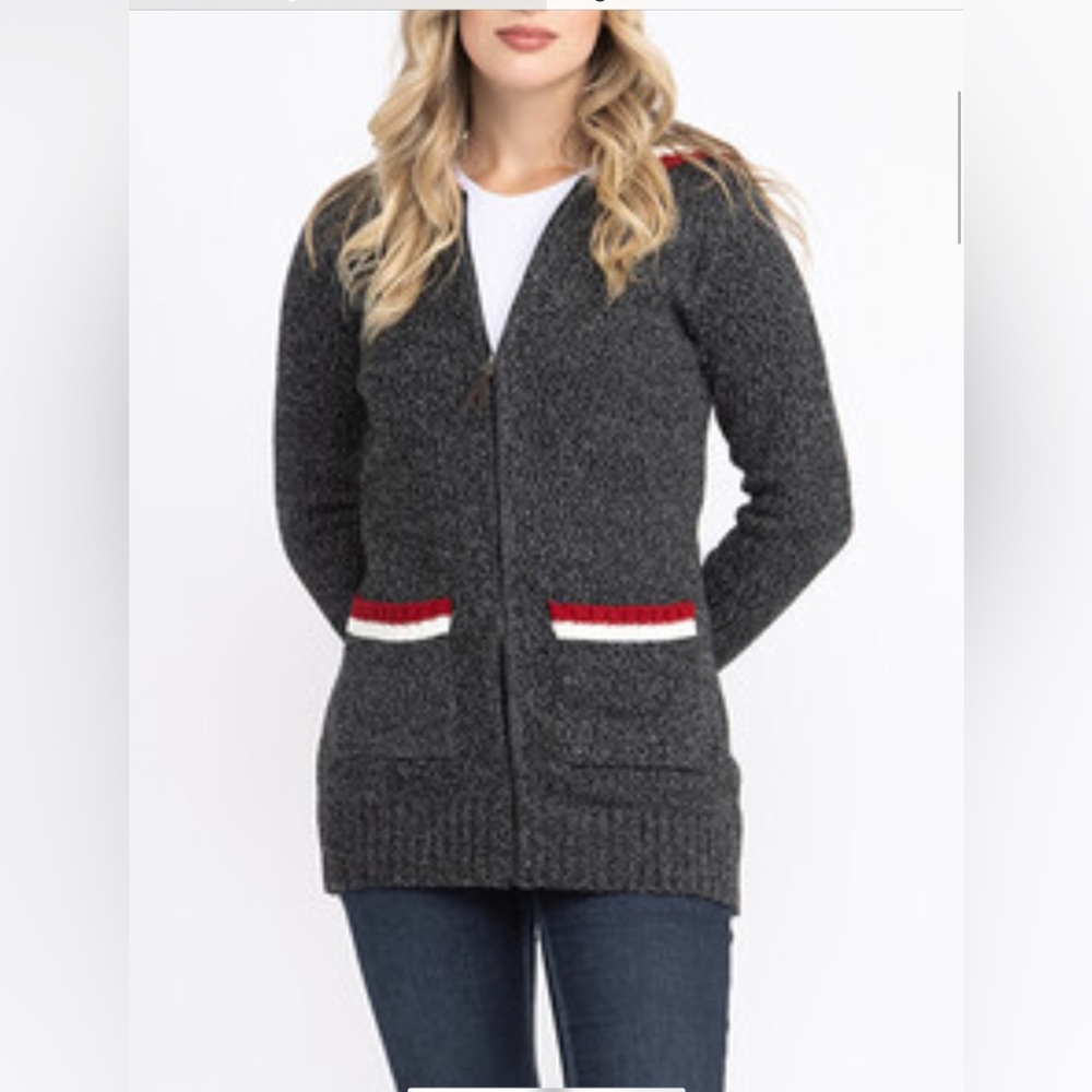 Warehouse One Front Zip Cabin Cardigan.